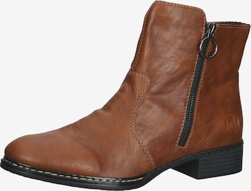 Bottines Rieker en marron : devant