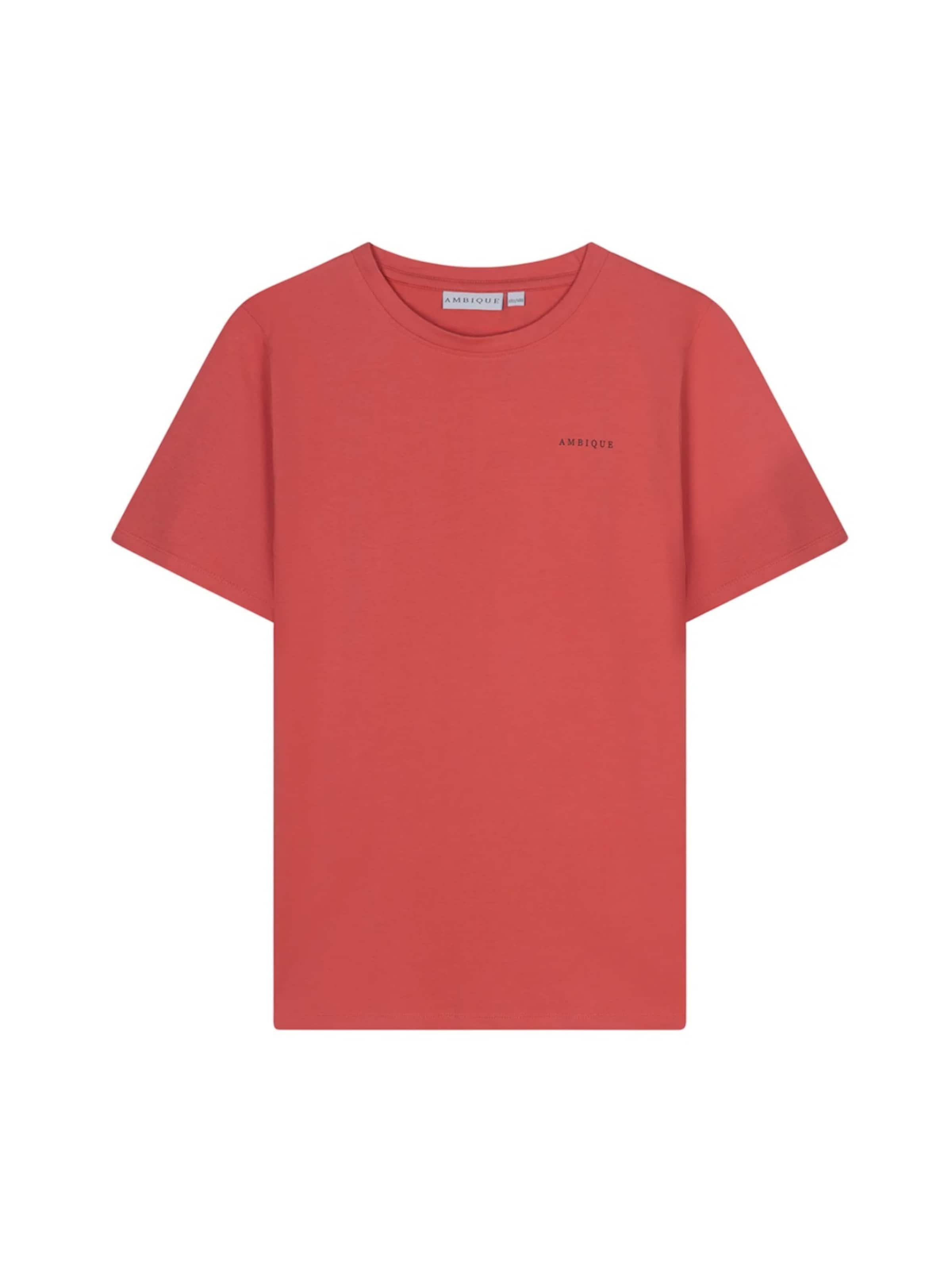 AMBIQUE Shirt 'JUSTIN' in Oranje: voorkant