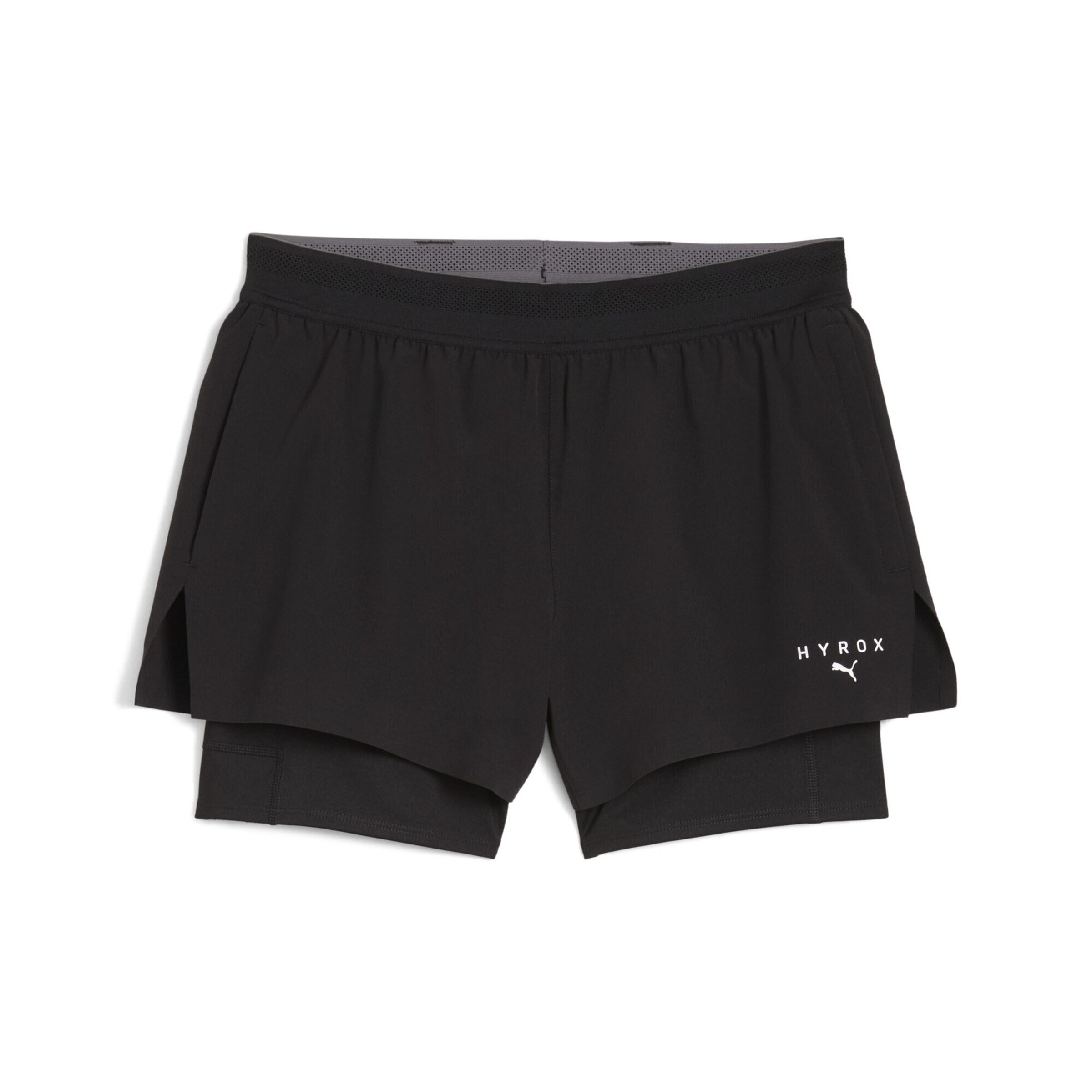 PUMA Skinny Sportshorts in Schwarz: Vorderseite