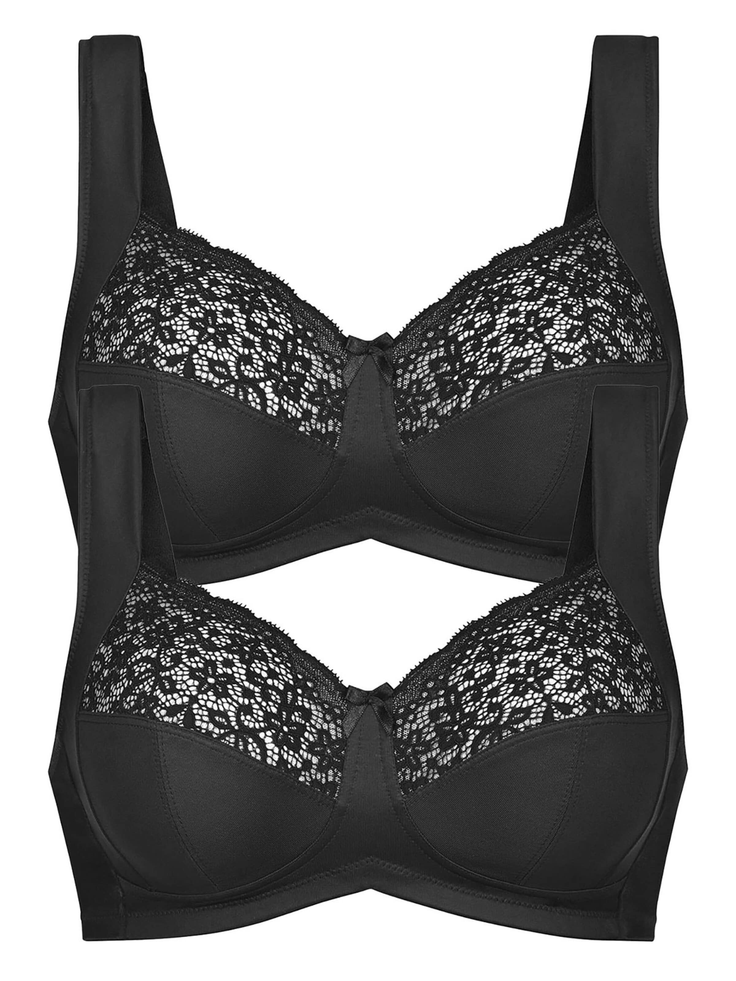 ANITA Minimizer BH 'Havanna'‌‌‌ in Schwarz: Vorderseite