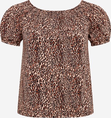 Dorothy Perkins Curve Shirt in Bruin: voorkant