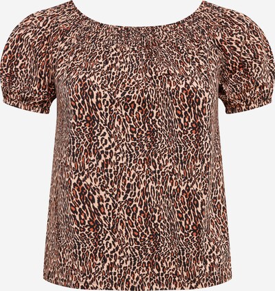 Maglietta Dorothy Perkins Curve di colore beige / ruggine / nero, Visualizzazione prodotti