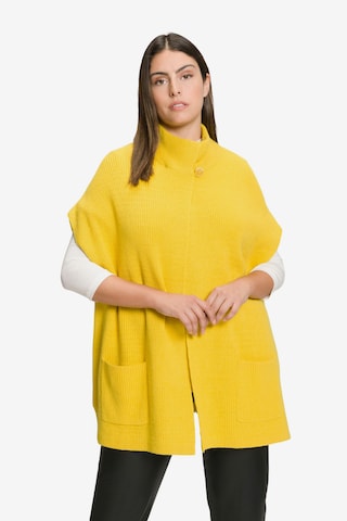 Cardigan Ulla Popken en jaune : devant