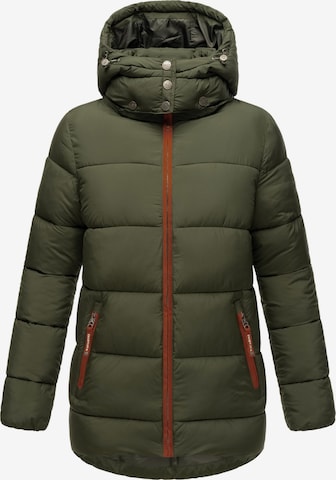 NAVAHOO - Chaqueta de invierno 'Wattewölkchen' en verde: frente