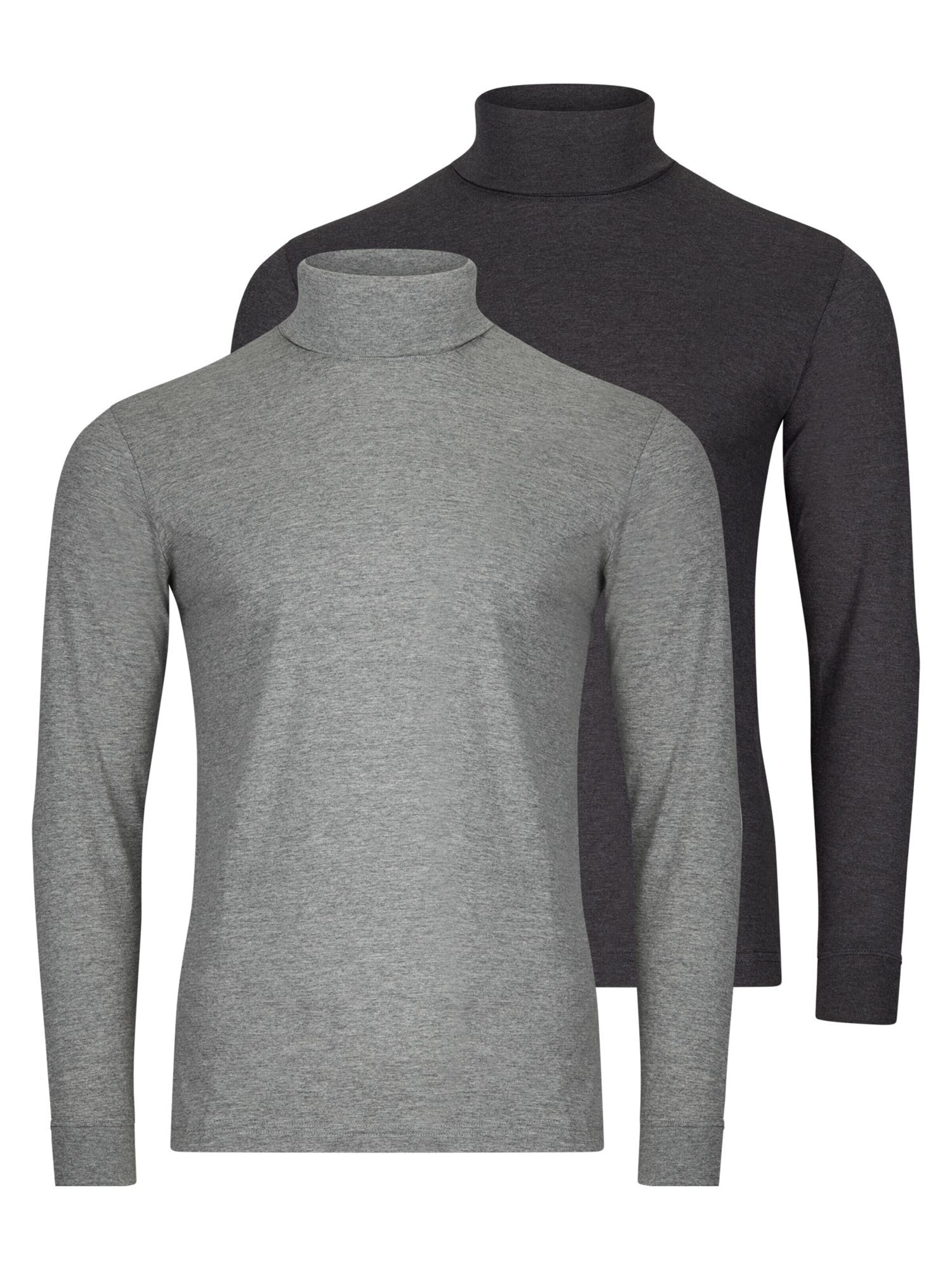 Ragman Shirt 'Basic' in Silver: front