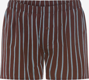 Hanro Boxershorts ' Fancy Woven ' in Blauw: voorkant