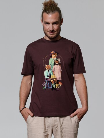 Watapparel T-Shirt ' Fancy Fox ' in Rot: Vorderseite