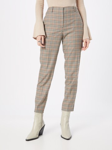 FIVEUNITS Regular Trousers with creases 'Julia' in Beige: front