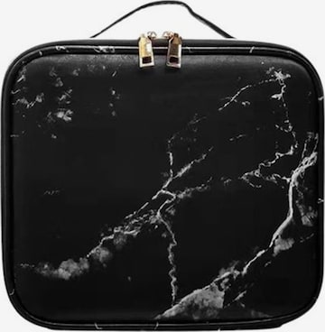 Trousse de maquillage 'Black Marble Makeup Reisetasche' UNIQ Beauty en noir : devant