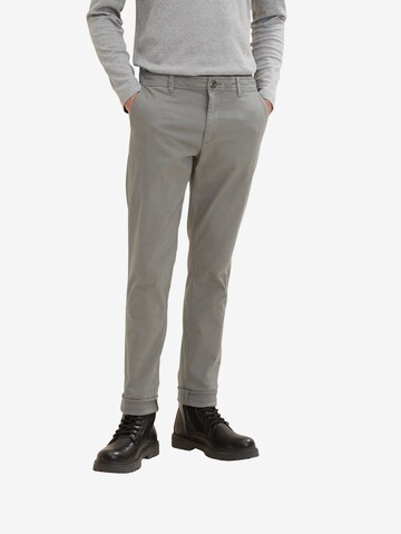 TOM TAILOR Regular Chino trousers in Grey: front