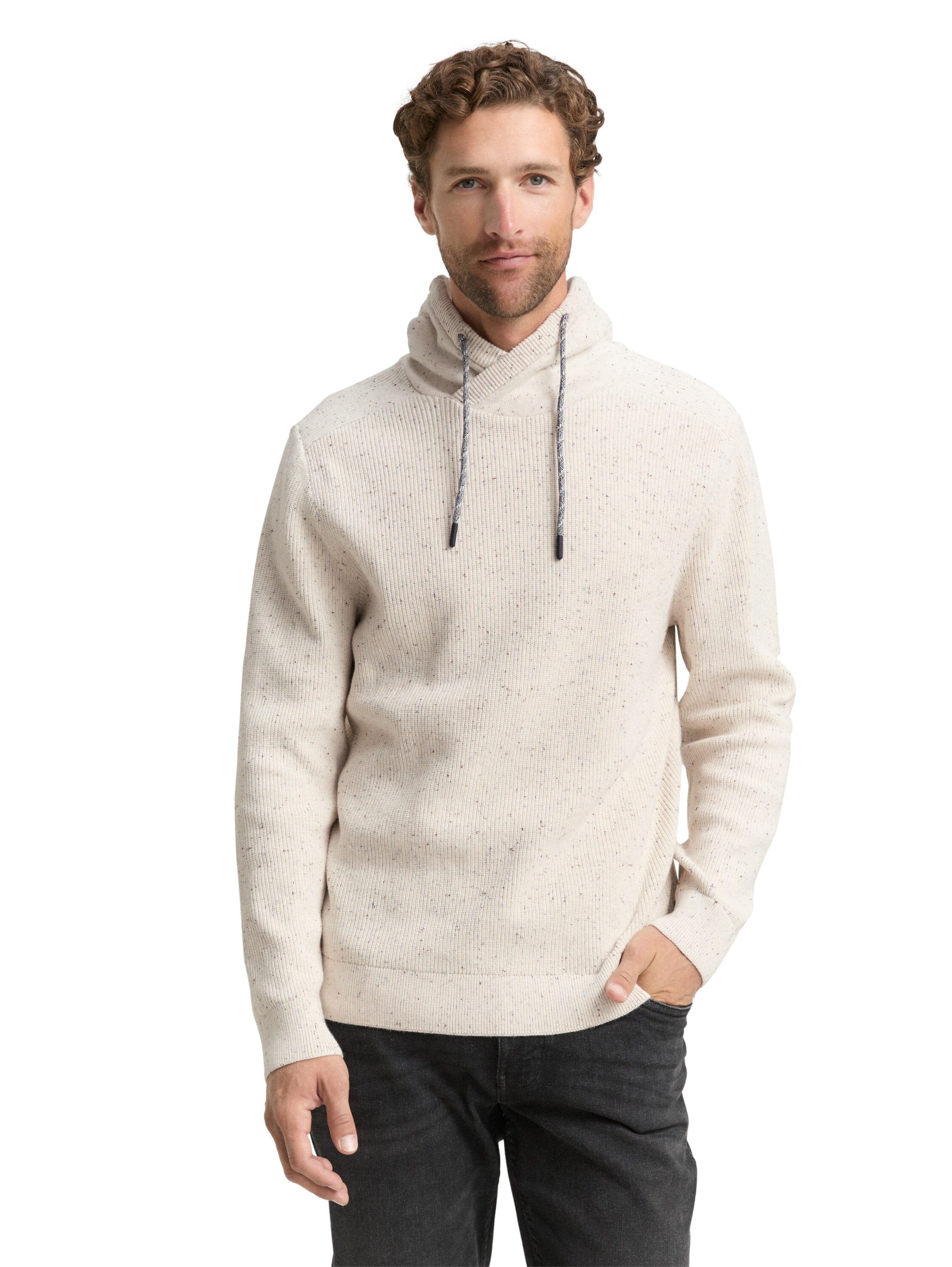Pull-over TOM TAILOR en blanc : devant