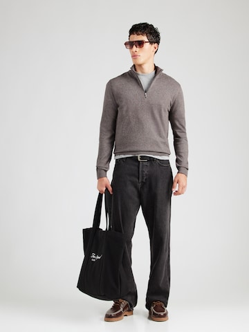 SELECTED Regular Fit Pullover 'SLHBERG' in Braun