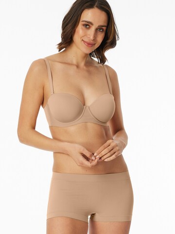 SCHIESSER Bandeau Bra ' Bandeau mit Schale - Unique Micro ' in Beige
