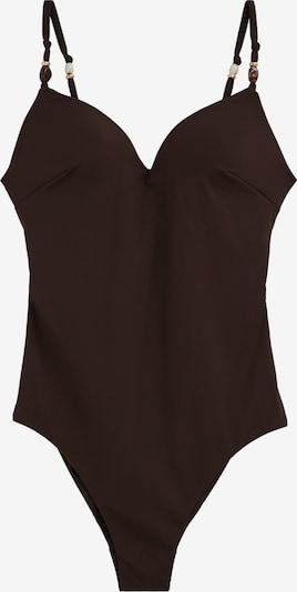 WE Fashion Uimapuku värissä tummanruskea, Tuotenäkymä