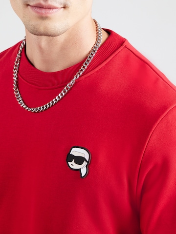 Felpa 'Ikon' di Karl Lagerfeld in rosso