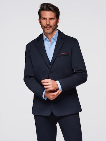 Ombre Slim Fit Sakko in Blau: Vorderseite
