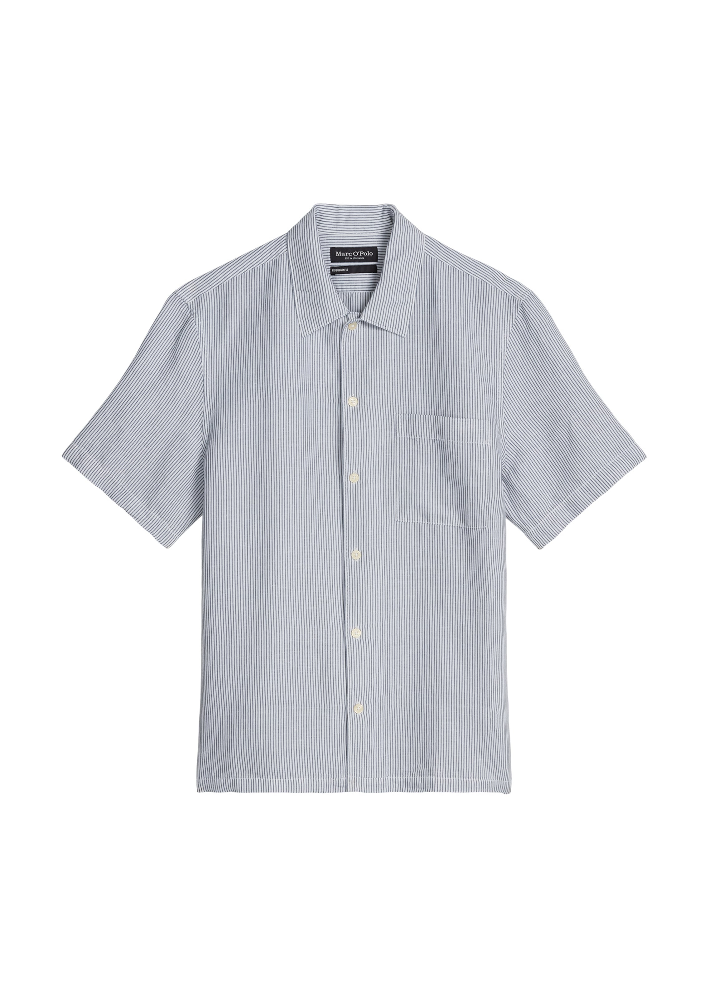Marc O'Polo Regular Fit Hemd in Blau: Vorderseite