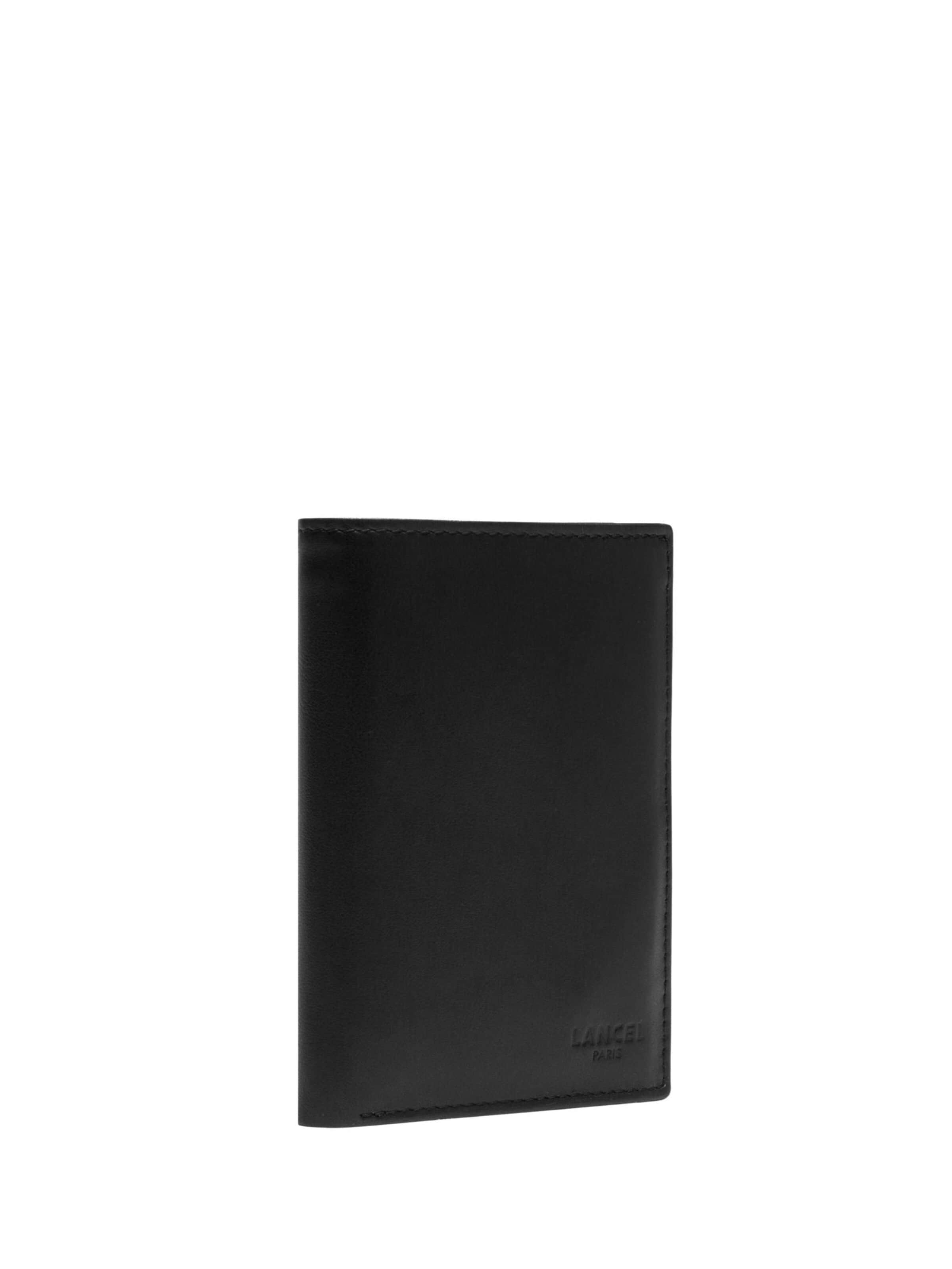 Lancel Portmonetka 'Lancel Compagnon / Portefeuille Leon Noir/Noir Homme' w kolorze czarny