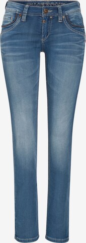 TIMEZONE Slimfit Jeans 'Tahila' in Blauw: voorkant