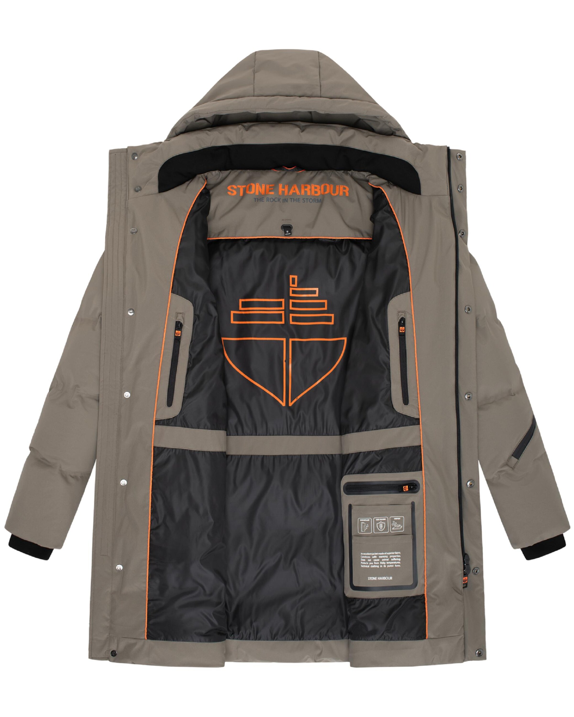 STONE HARBOUR Зимнее пальто 'Thadeek XX' в Коричневый