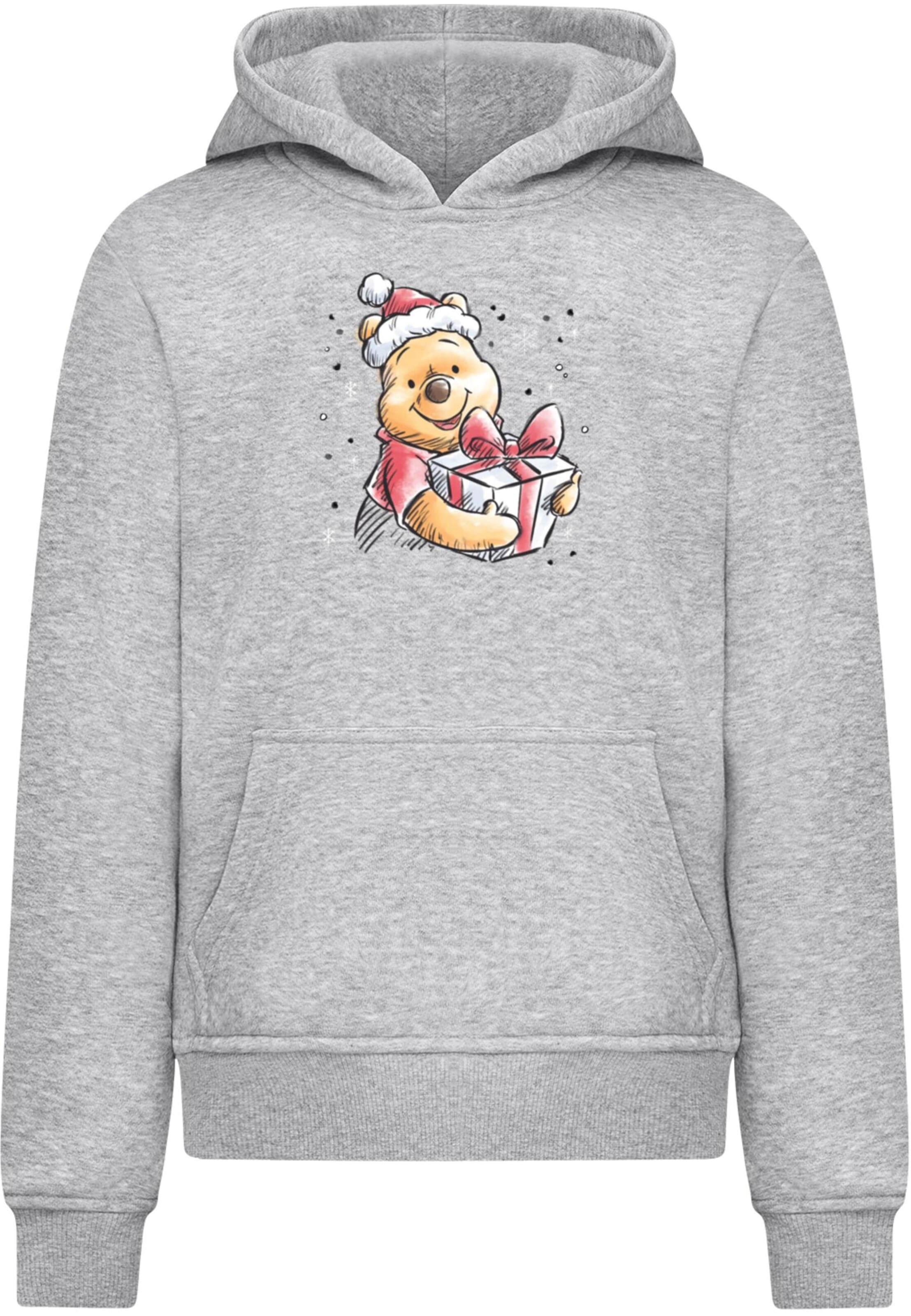 ABSOLUTE CULT Sweatshirt 'Winnie the Pooh - Presents' in Grey: front