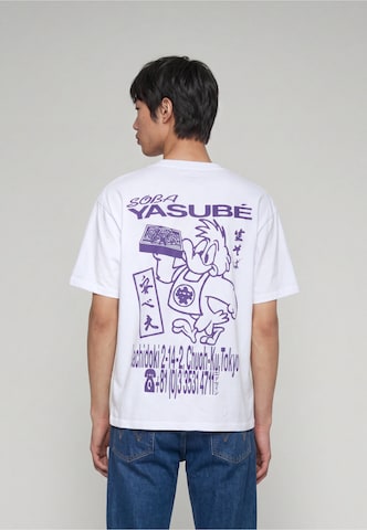 EDWIN Shirt 'Soba Yasubé' in White: front