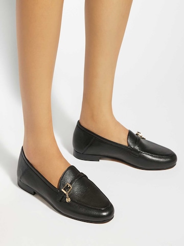 Chaussure basse Dune LONDON en noir : devant