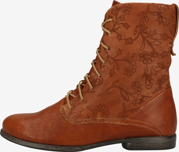 THINK! Lace-Up Ankle Boots in Brown