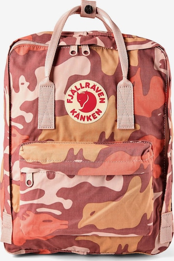 Fjällräven Rucksack 'Kanken' in beige / orange / rot, Produktansicht