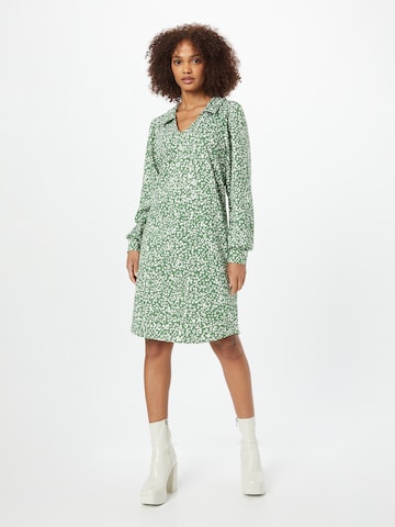 ICHI Shirt Dress 'KATE' in Green: front