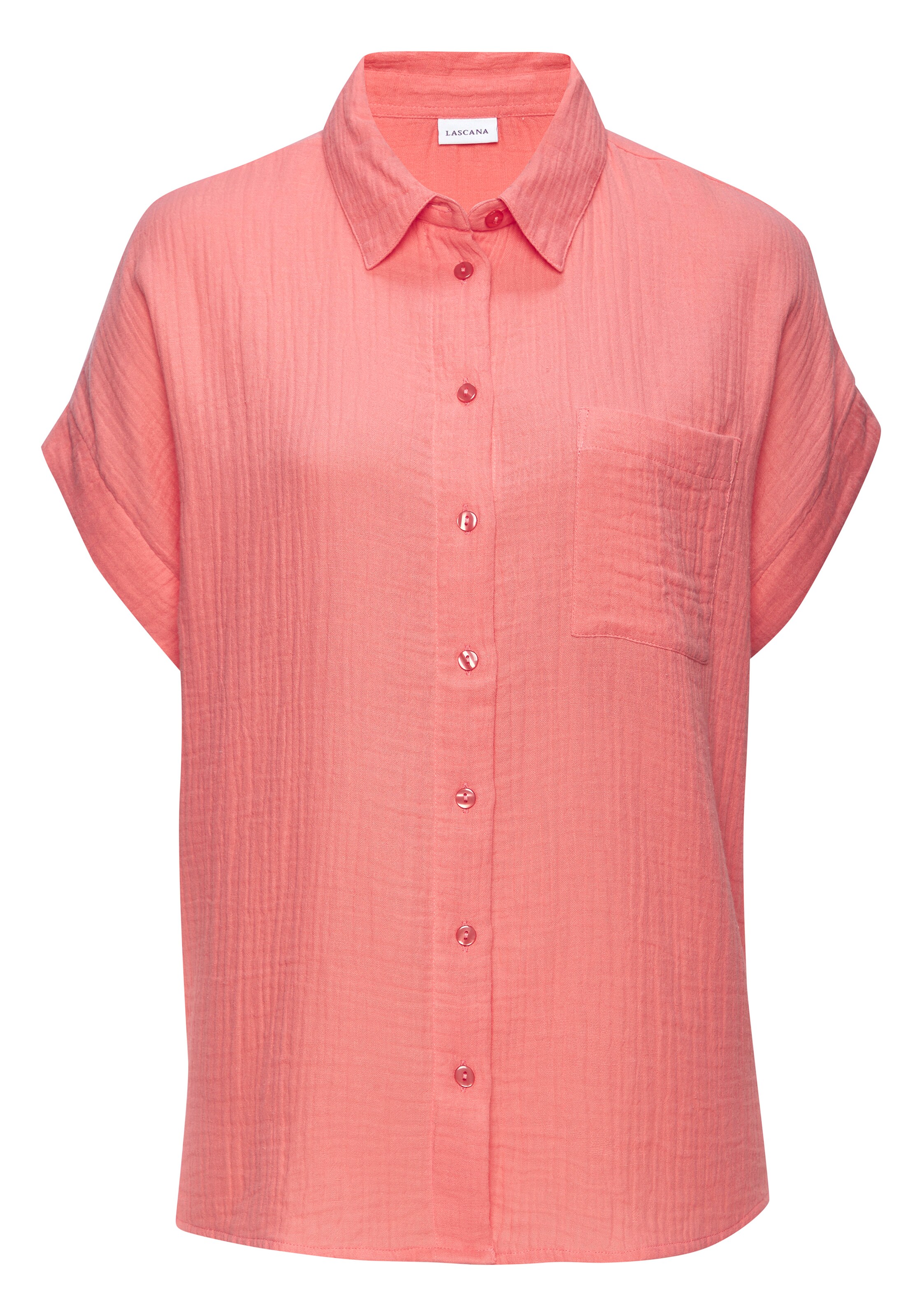 BEACH TIME Bluse in Pink: Vorderseite