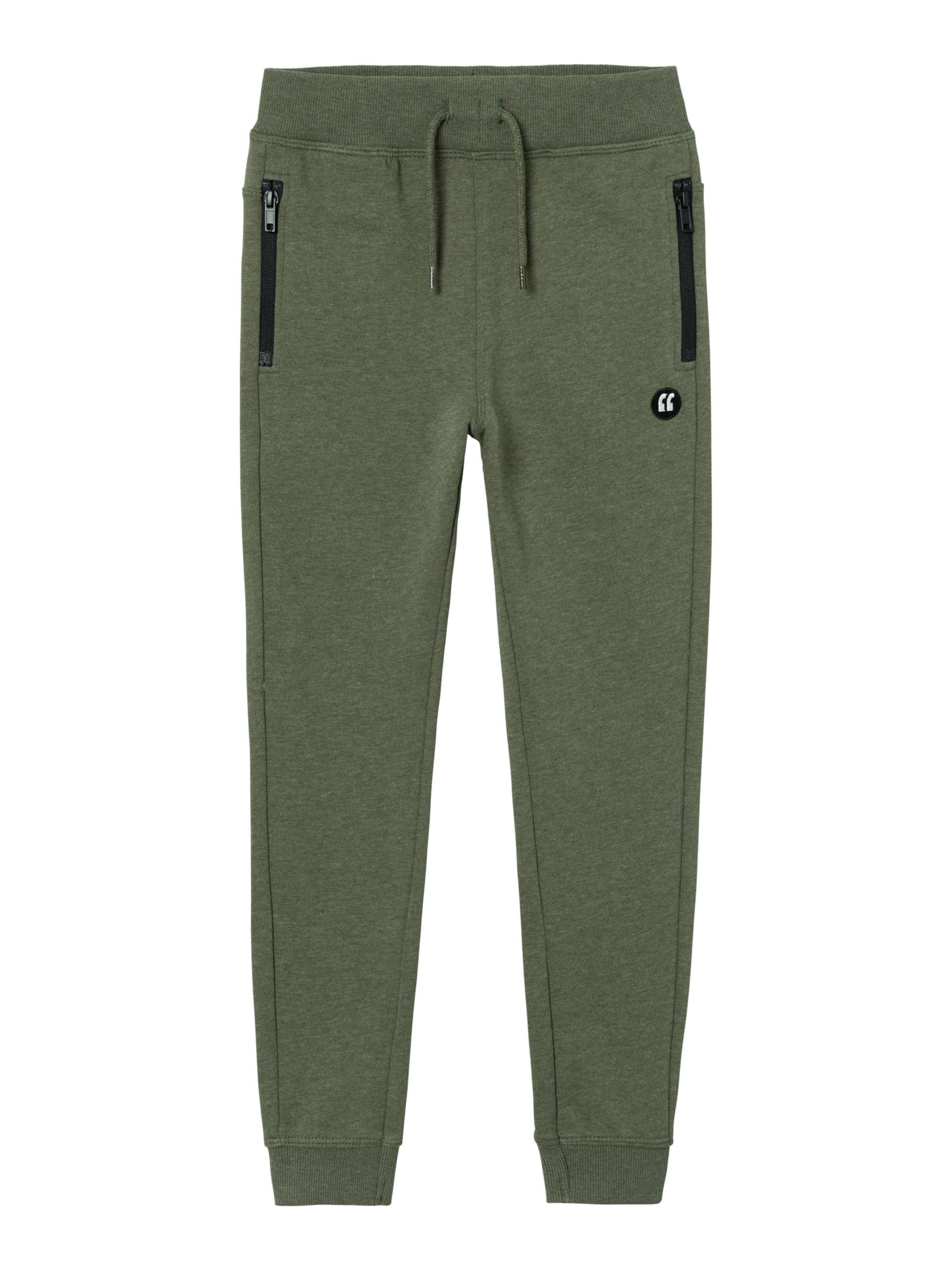 NAME IT Trousers in Green: front