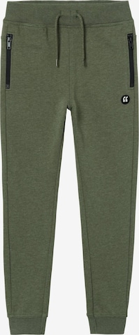 NAME IT Tapered Pants in Green: front