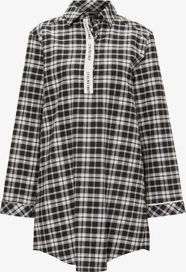 Marc O'Polo Bodywear Schlafshirt ' Kariert ' in grau / schwarz, Produktansicht