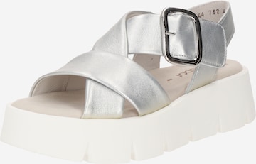 GABOR Sandals in Silver: front