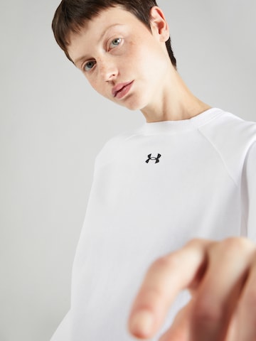 UNDER ARMOUR Αθλητική μπλούζα φούτερ 'Rival' σε λευκό