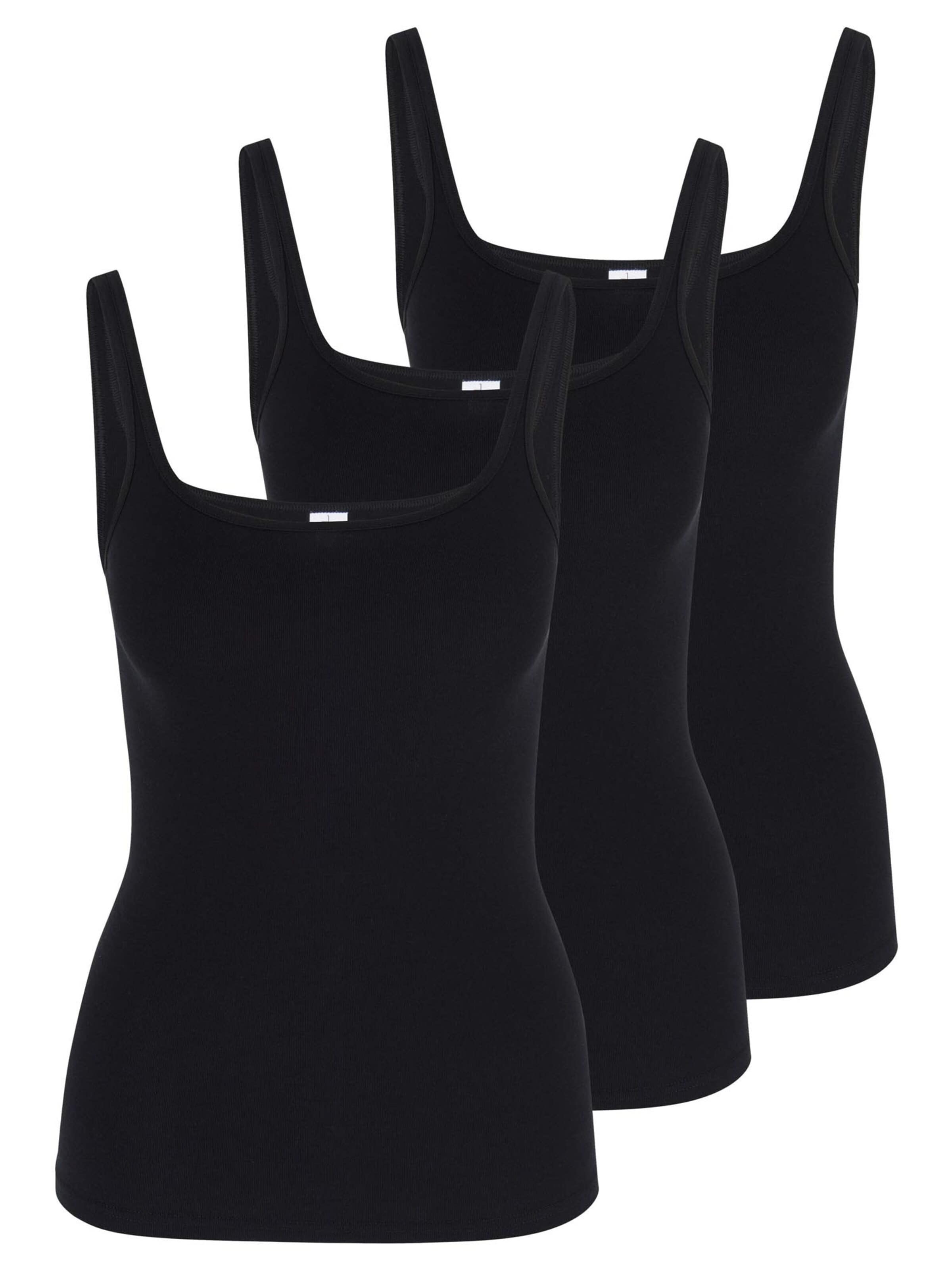 SPEIDEL Unterhemd 'bio.cotton'‌‌‌‌‌‌ in Schwarz: Vorderseite