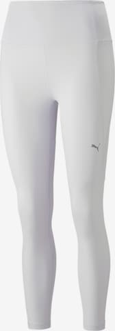 PUMA Skinny Sportbroek in Grijs: voorkant