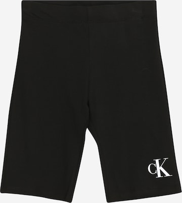 Calvin Klein Jeans Skinny Shorts in Schwarz: predná strana