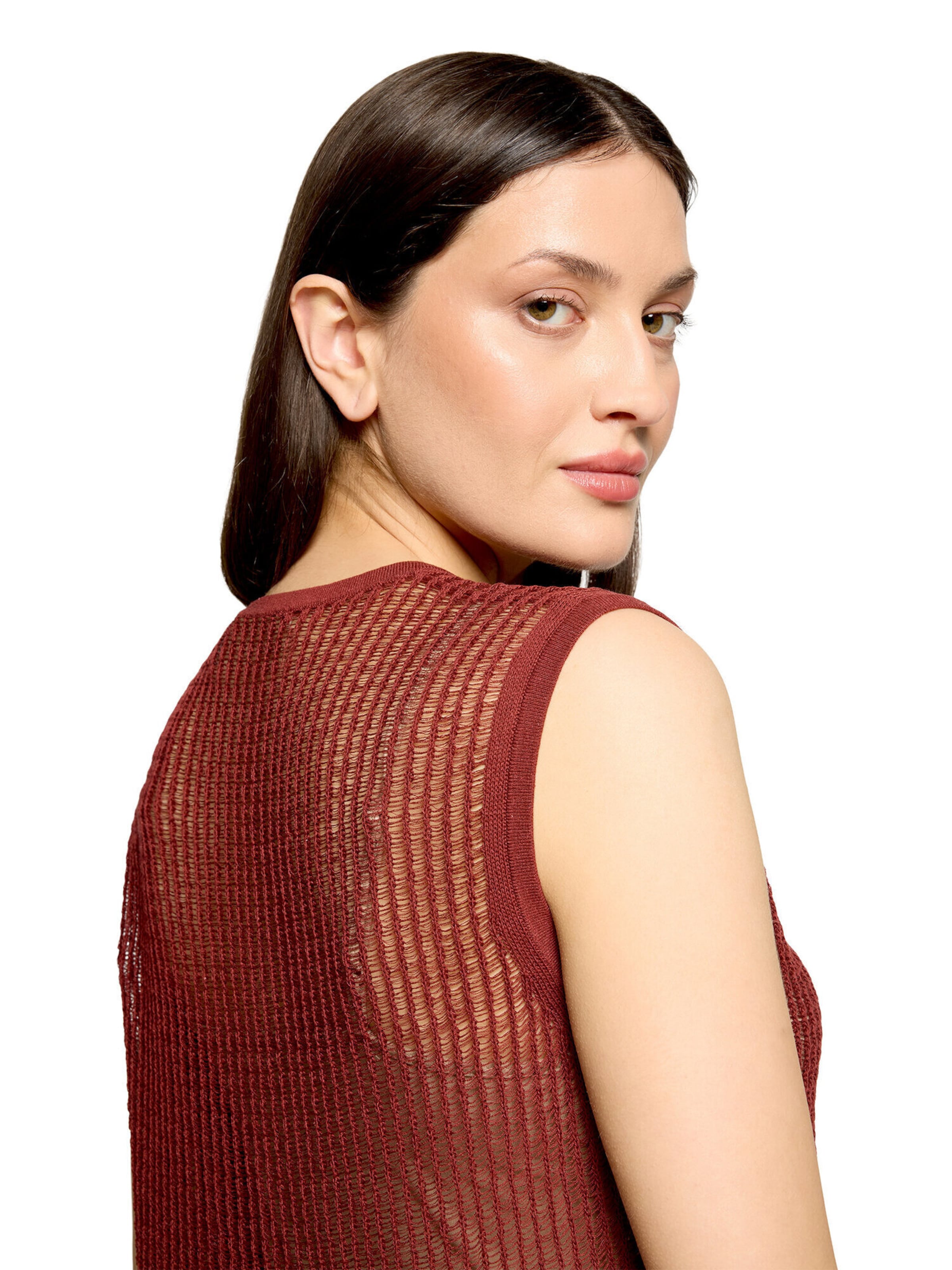 Tops en tricot Cartoon en marron