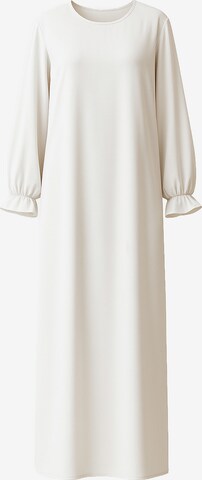 Robe Elara en blanc : devant