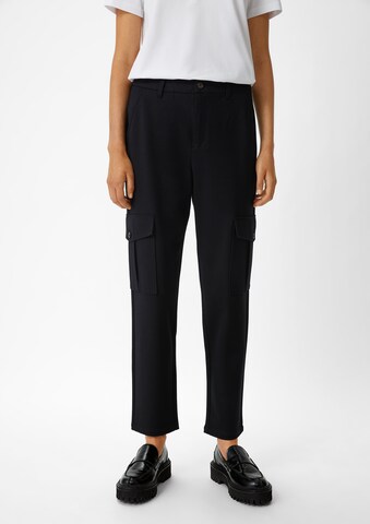 comma casual identity Regular Cargo trousers in Black: front