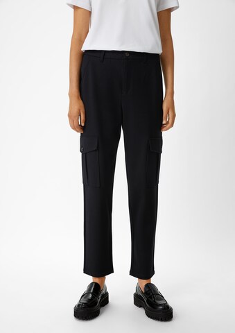 Regular Pantalon cargo comma casual identity en noir : devant