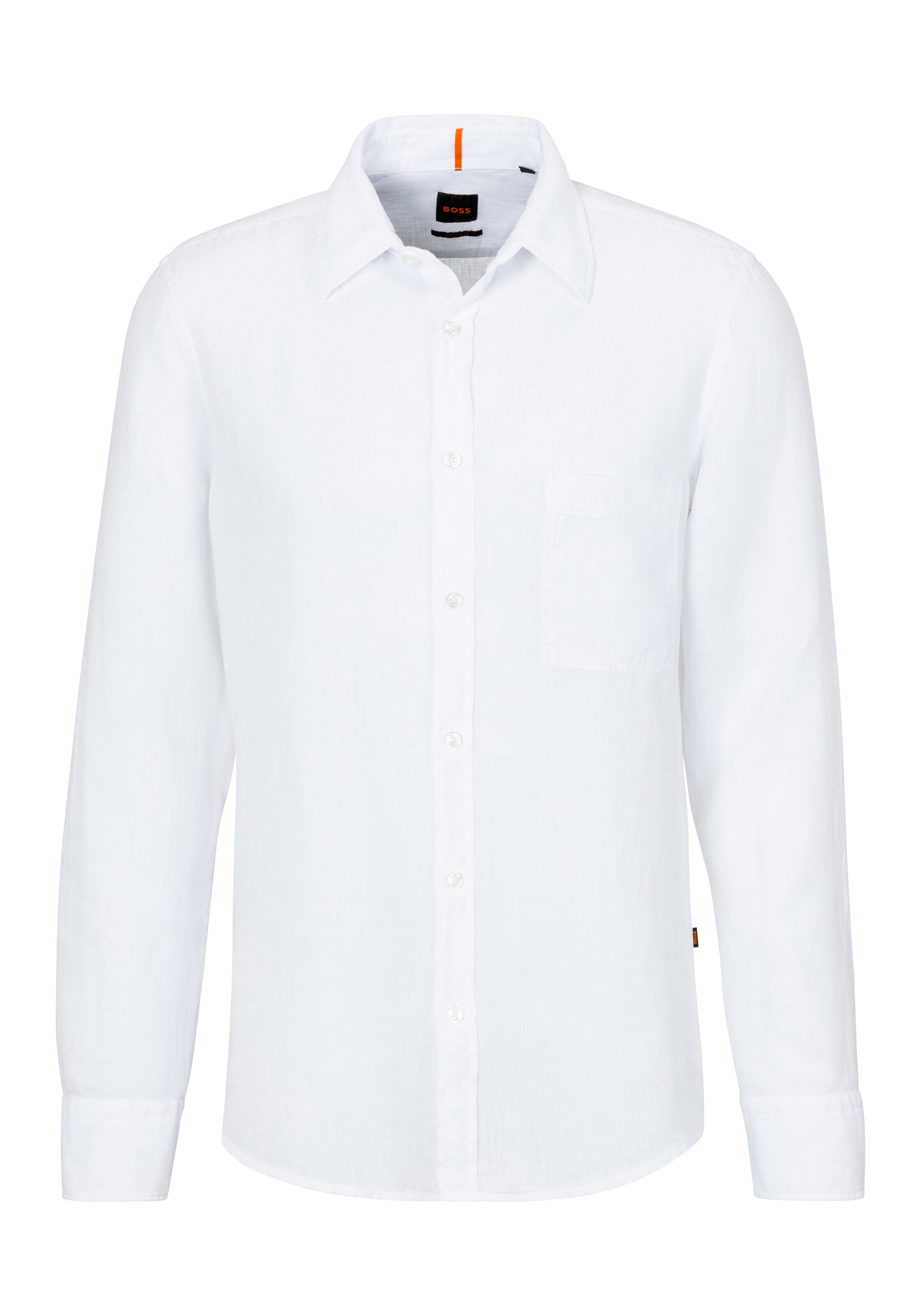 BOSS Regular Fit Hemd 'Relegant' in Weiß: Vorderseite