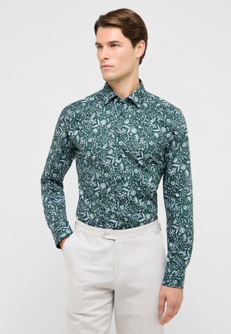 ETERNA Slim fit Business Shirt in Green: front