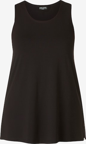 BASE LEVEL CURVY Top 'Abbigail' in Black: front