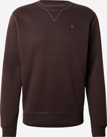 G-STAR Sweatshirt 'Premium Core' in Bruin: voorkant