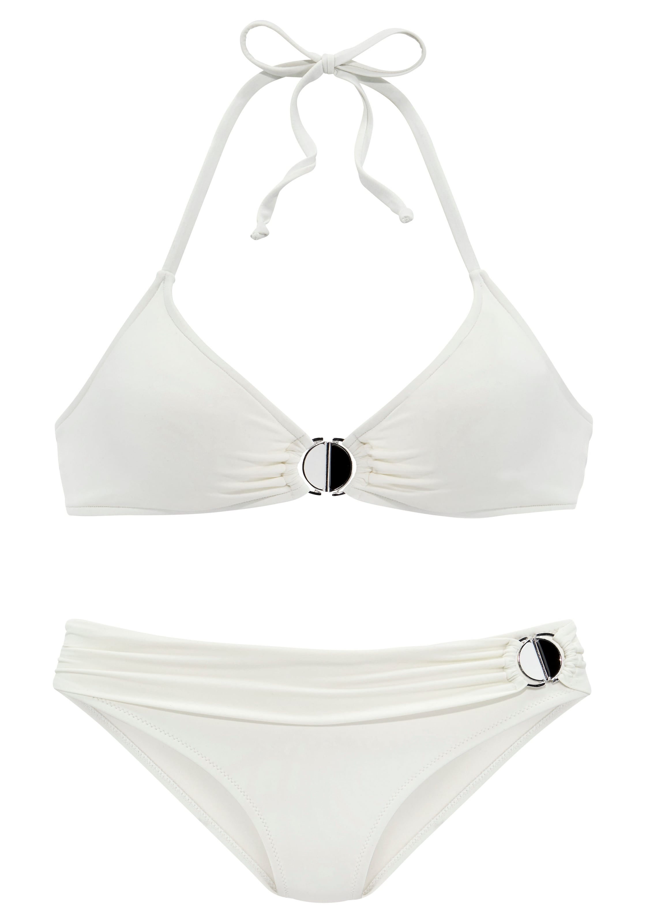 Bikini JETTE en blanc : devant