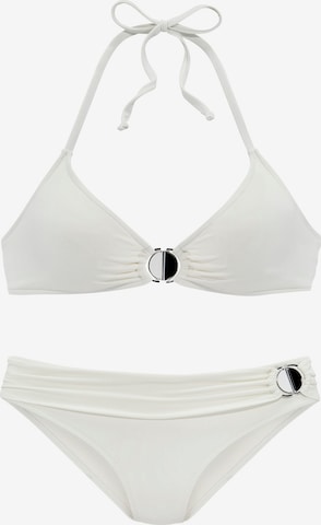 Bikini JETTE en blanc : devant