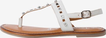 TAMARIS T-Bar Sandals in White